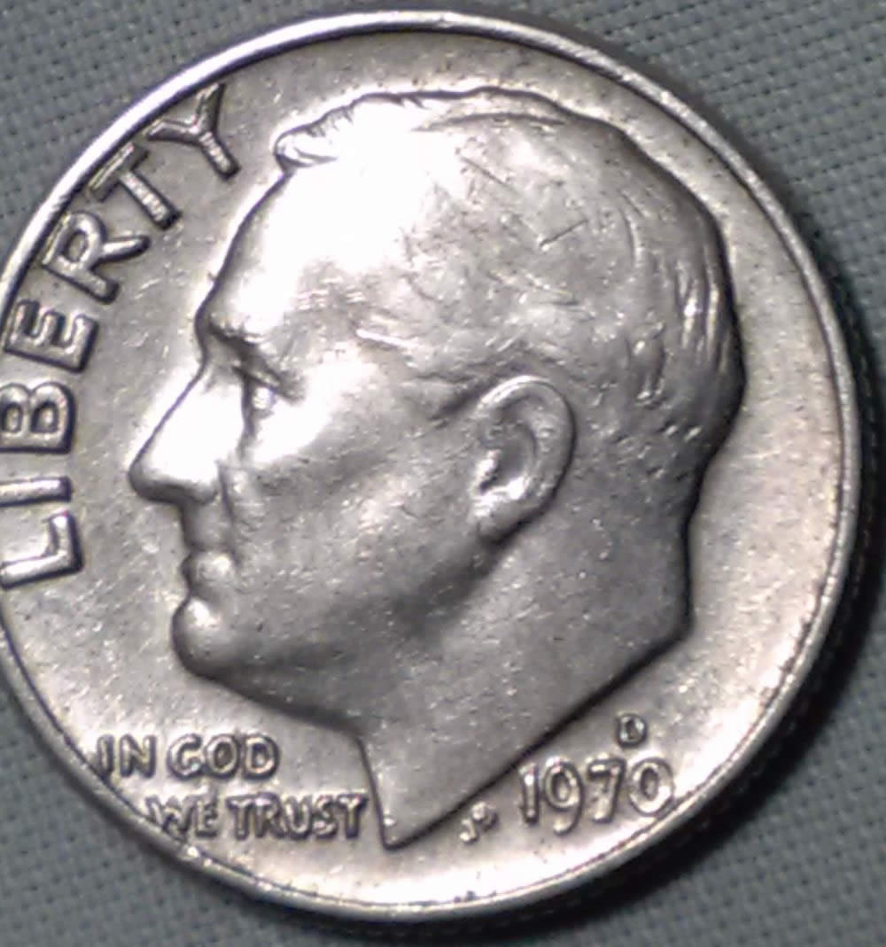 1970-D-Dime-With-Reverse-Of-A-1968-S-Proof-Dime-Change-Find